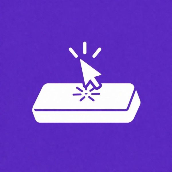 Space Bar Clicker - Icon is showing a click performed on a Space Bar of a Keyboard